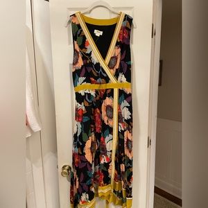 Anthropologie Maeve Floral Wrap Style Dress 16